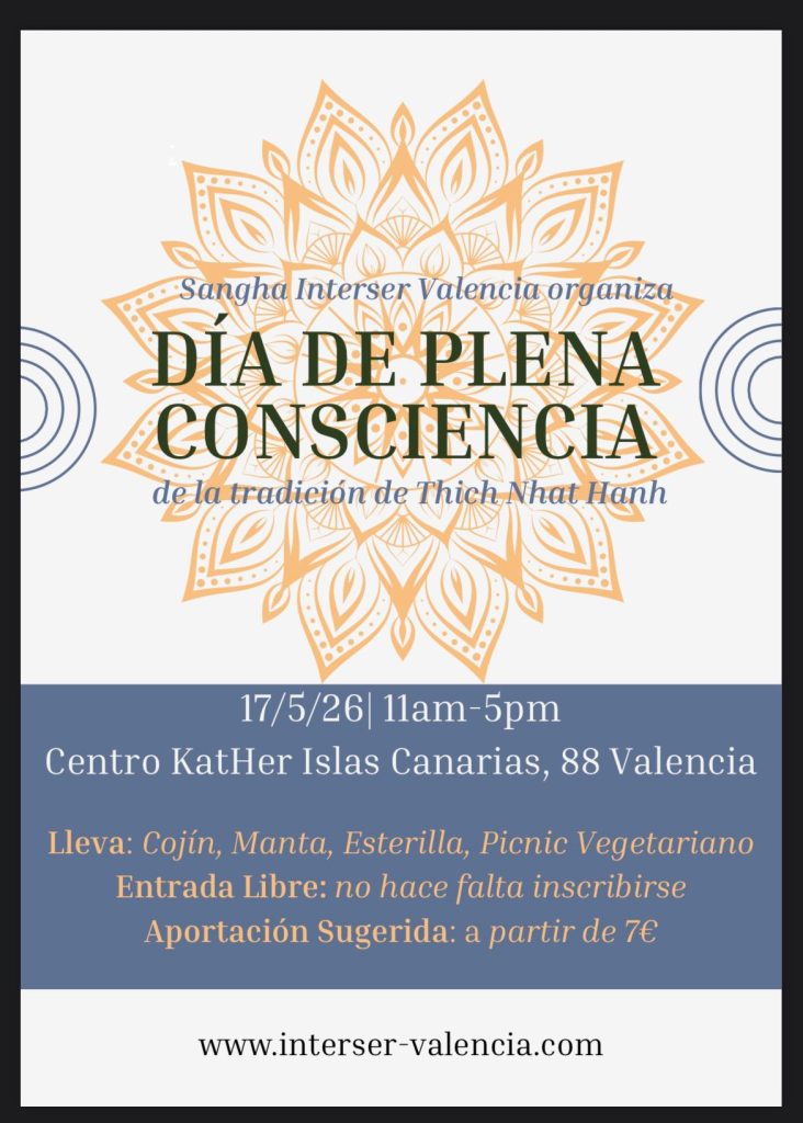 Día de mindfulness Sangha Interser Valencia